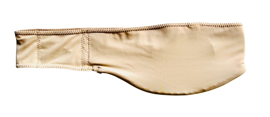 Soft Material Beige Horizontal Ostomy -Stoma Bag Belt - Ileostomy Colostomy Hernia Belt