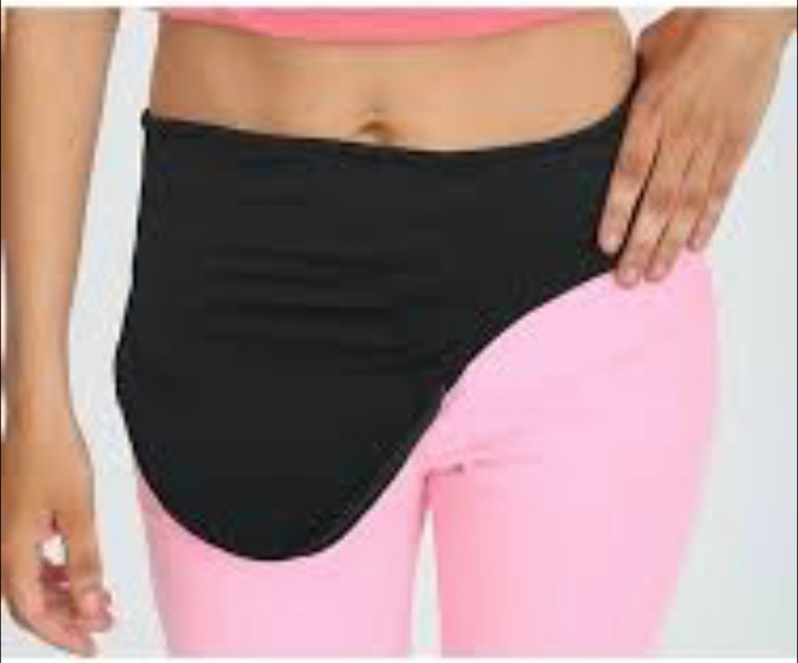 Soft Material Black Vertical Ostomy -Stoma Bag Belt- Ileostomy Colostomy -Hernia Belt