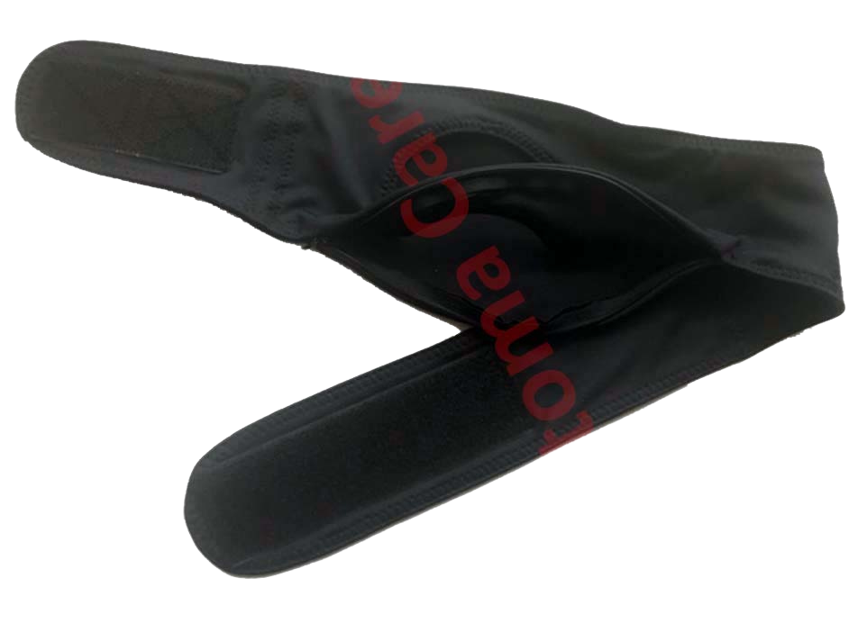 Soft Material Black Horizontal Ostomy -Stoma Bag Belt- Ileostomy -Colostomy -Hernia Belt