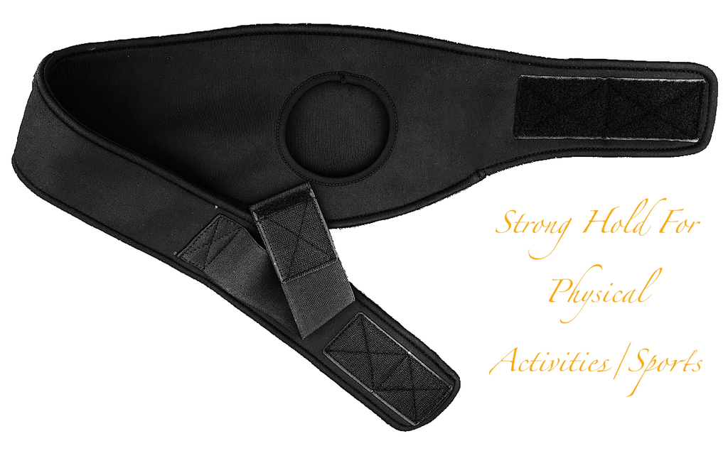 Thin Neoprene Black Horizontal Ostomy -Stoma Bag Belt- Ileostomy -Colostomy -Hernia Belt