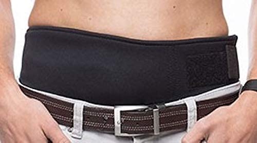Thin Neoprene Black Vertical Ostomy -Stoma Bag Belt-  Ileostomy -Colostomy -Hernia Belt