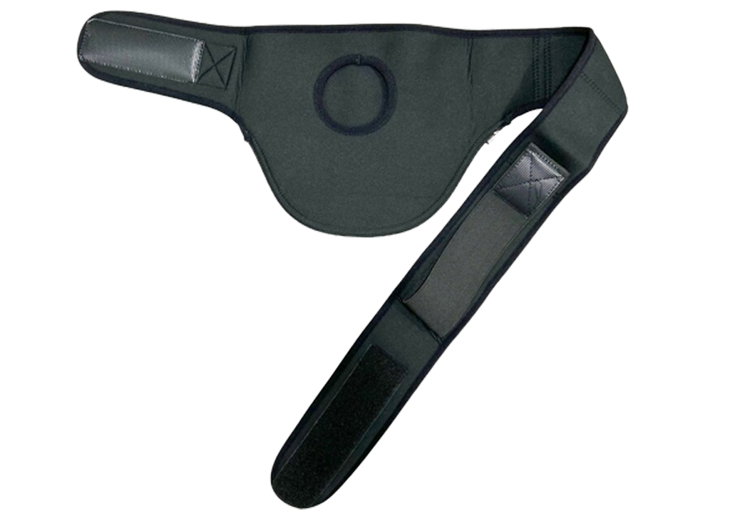 Thin Neoprene Black Vertical Ostomy Belt-Stoma Bag Belt- Stoma Belt- Ileostomy Belt-Colostomy Belt-Hernia Belt image 1