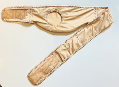Soft Material Beige Horizontal Ostomy Belt-Stoma Bag Belt- Stoma Belt- Ileostomy Belt-Colostomy Belt-Hernia Belt image 3