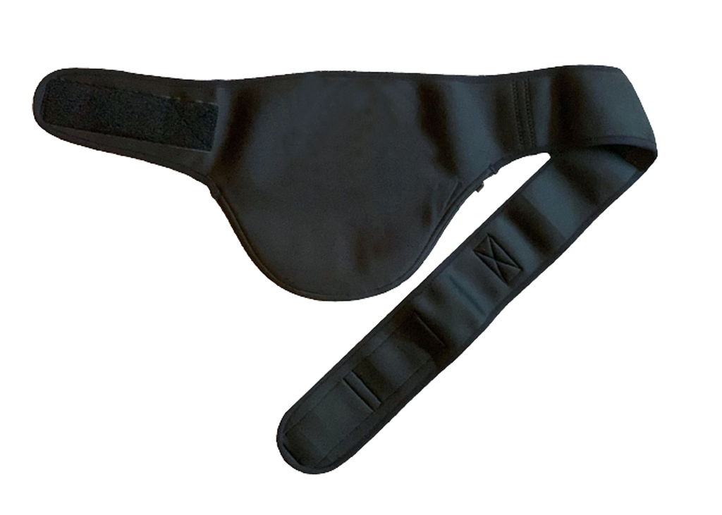 Thin Neoprene Black Vertical Ostomy Belt-Stoma Bag Belt- Stoma Belt- Ileostomy Belt-Colostomy Belt-Hernia Belt image 0