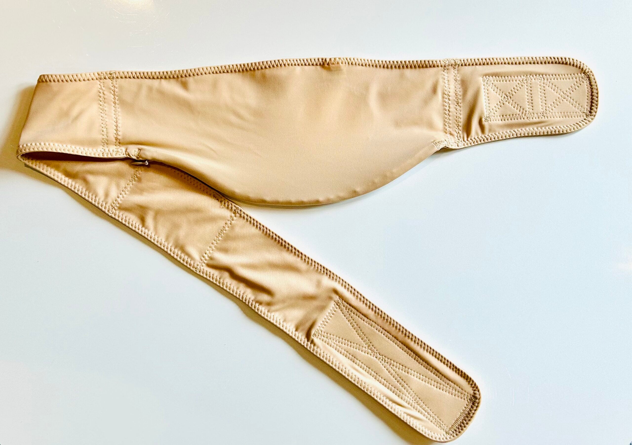 Soft Material Beige Horizontal Ostomy Belt-Stoma Bag Belt- Stoma Belt- Ileostomy Belt-Colostomy Belt-Hernia Belt image 2