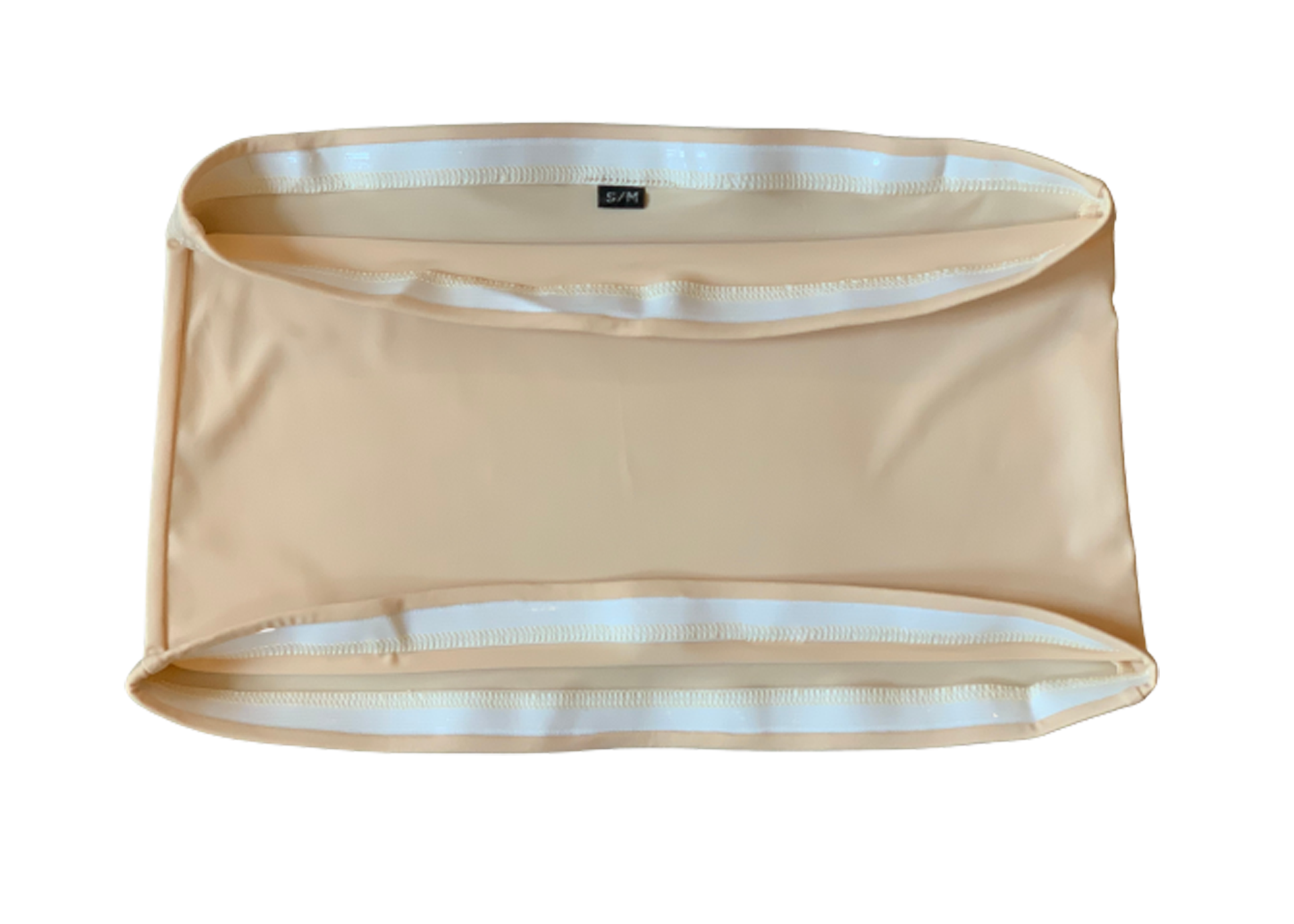 Soft Material Beige Belly Wrap Back Warmer Colostomy Ostomy Stoma Band Post Surgery Body Shaper with Silicon Grip Waist Cincher image 1